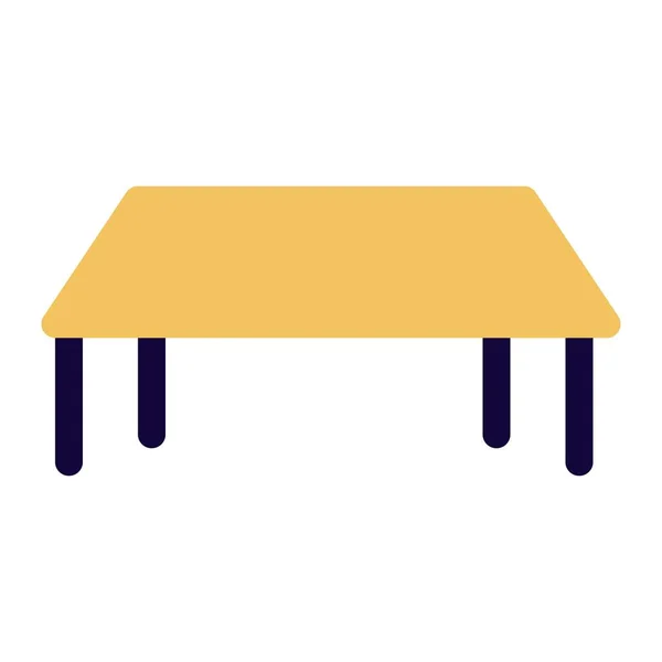Domácí Nábytek Pro Každodenní Použití Stůl — Stockový vektor