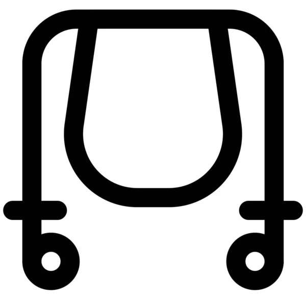 Linnen Trolley Met Tas Voor Het Verzamelen Van Servetten — Stockvector