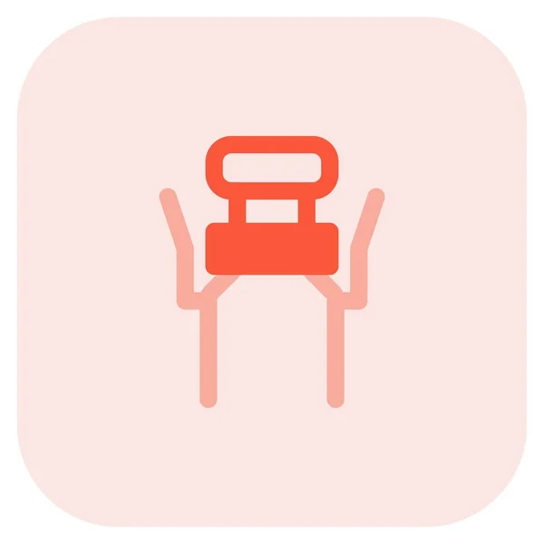 Adjustable Arms Medical Bath Chair — Stock Vector