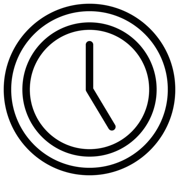 Väggmonterad Klocka För Kontorsbruk — Stock vektor