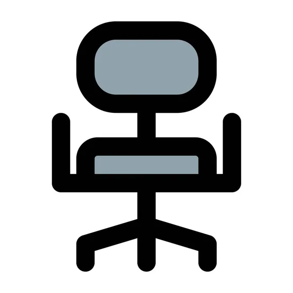 Fotel Biurowy Podłokietnikiem — Wektor stockowy