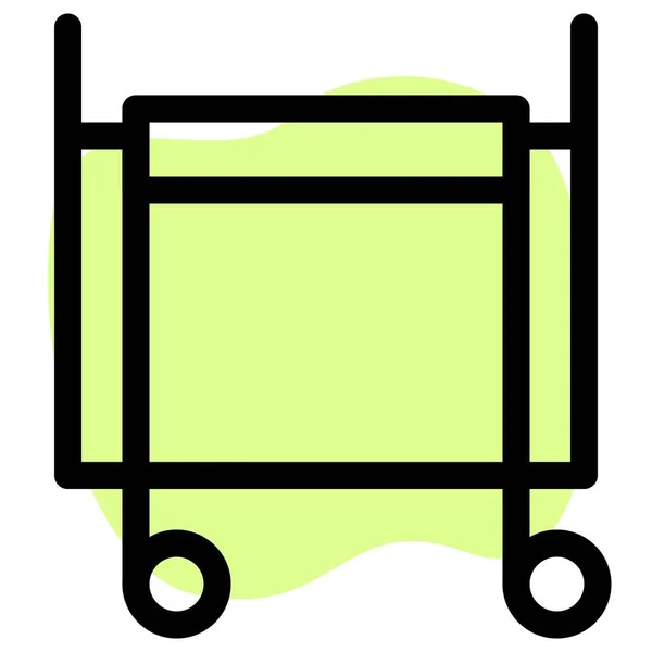 Wäschewagen Zum Tragen Von Kleidung Und Servietten — Stockvektor