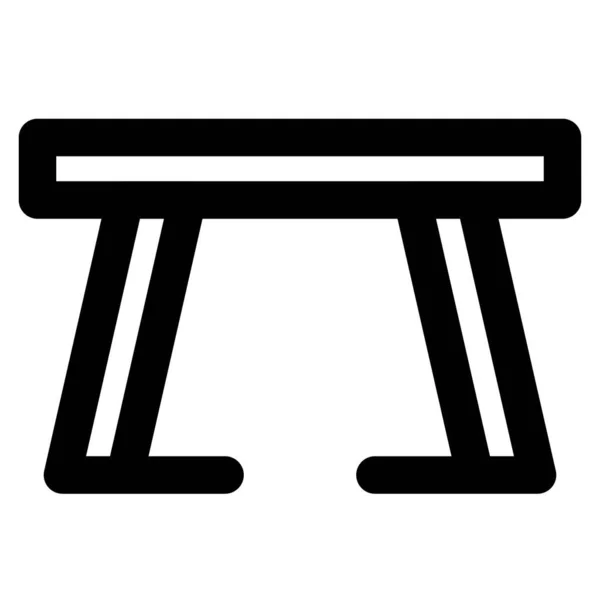 Kuchyňský Stůl Dřeva Velkým Pultem — Stockový vektor