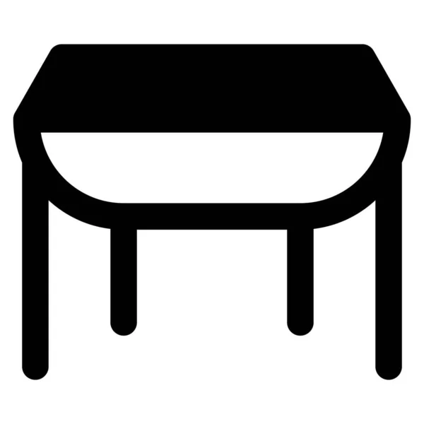 Gateleg Tisch Der Häufig Zum Essen Verwendet Wird — Stockvektor