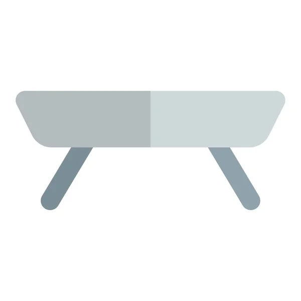 ポータブル木製テーブル 持ち運びが簡単 — ストックベクタ