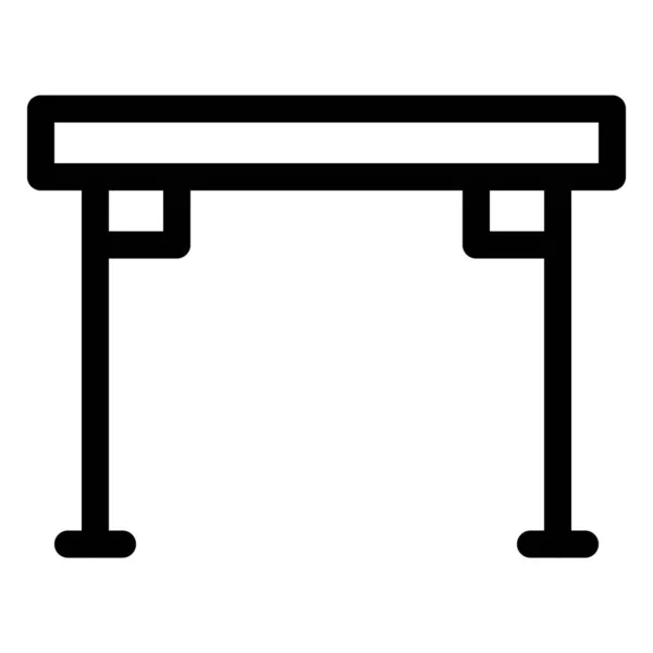 一般的に屋外旅行で使用される折り畳み式のテーブル — ストックベクタ