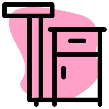 Hastanedeki standı olan dolap..