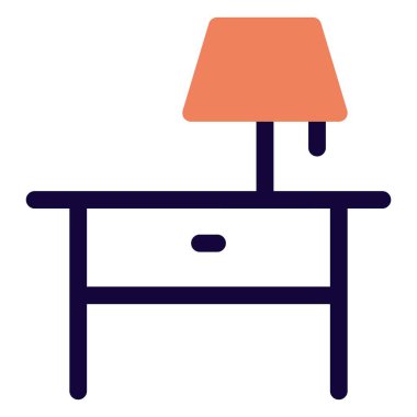 Yatak odası için lambayla komodin..