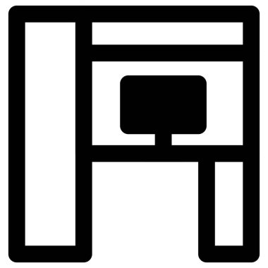 Çalışmak için gardırop bilgisayar masası kurulumu