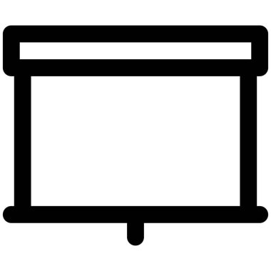 İş toplantıları için duvara monte edilmiş projektör