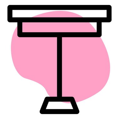 Kafeler ve bistro için sağlam bir kahve masası..