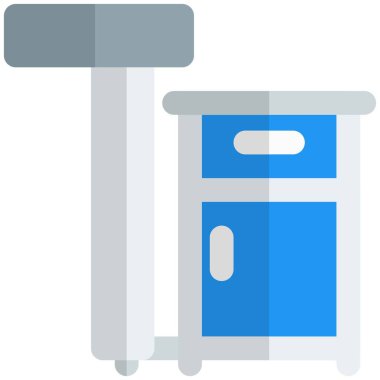 Hastanedeki standı olan dolap..