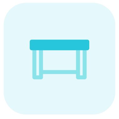 Ev mutfağı için düz tahta masa..