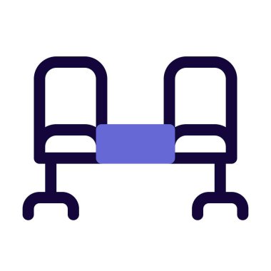 Hastalar için bekleme odası sandalyeleri.