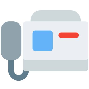 Ofis işi için kullanılan faks makinesi