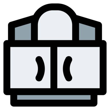 Makyaj malzemesi dolabı olan makyaj aynası..