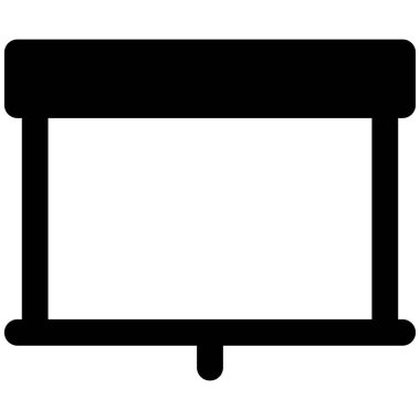 İş toplantıları için duvara monte edilmiş projektör