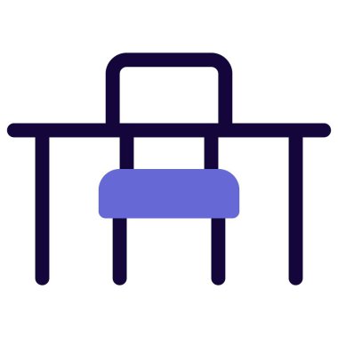 Yemek odası için masa ve sandalye..