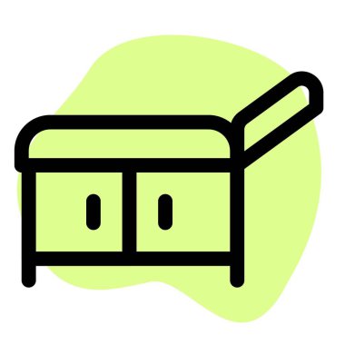 Hasta desteği için muayene koltuğu..