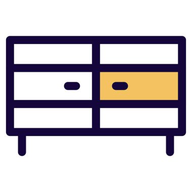 Çekmeceler tuvalet masası olarak kullanılıyor..