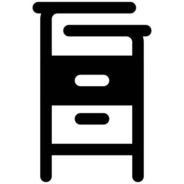 Birkaç çekmecesi olan metal dolap ya da dolap.