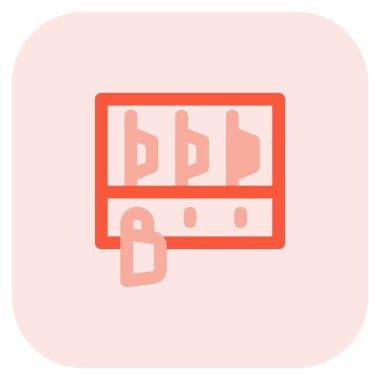 Kancalı çok katlı tabak rafı.