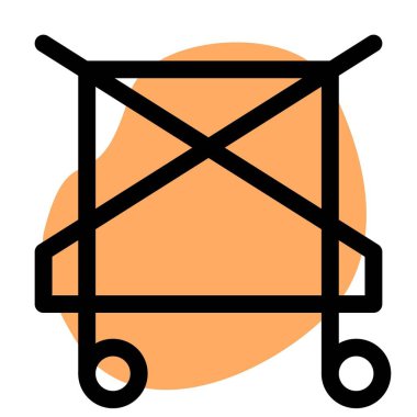 Hastaneler hastaların giysilerini toplamak için keten arabaları kullanırlar..