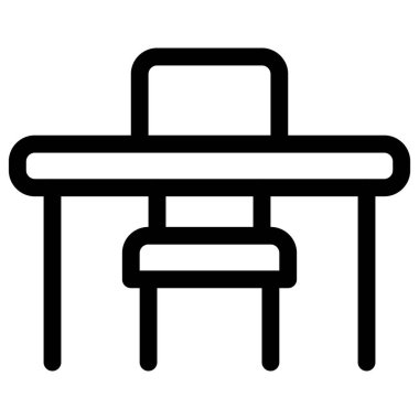 Yazmak için masa ve sandalye seti