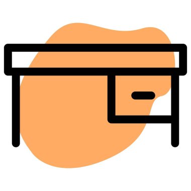 Büyük çekmeceli düz tezgah masası.