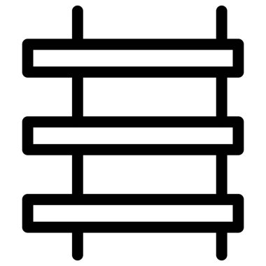 Raflarla donatılmış mobilya ögesi.