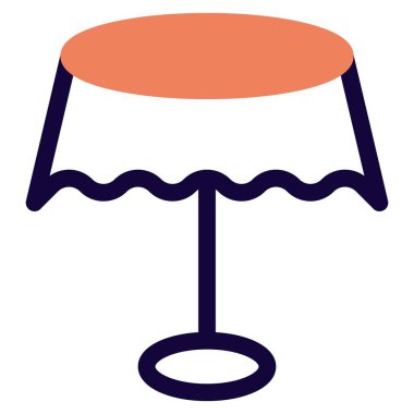 Kumaşla kaplı bir restoran masası..