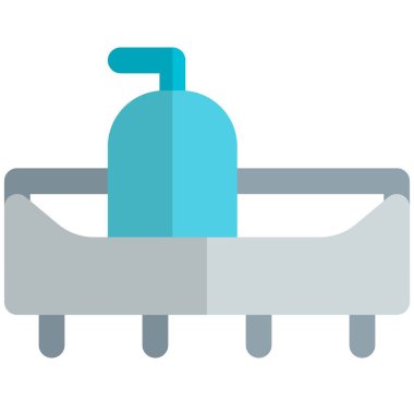 Duvara monte edilmiş ön destekli duş malzemesi..