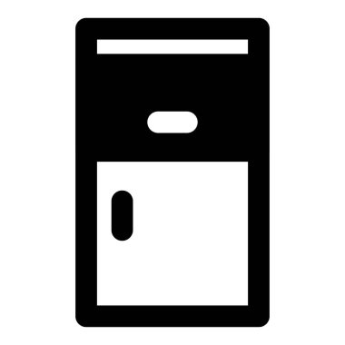 Tıbbi malzeme depolamak için yatak başı çekmecesi..