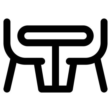 Sandalyeli yemek masası..