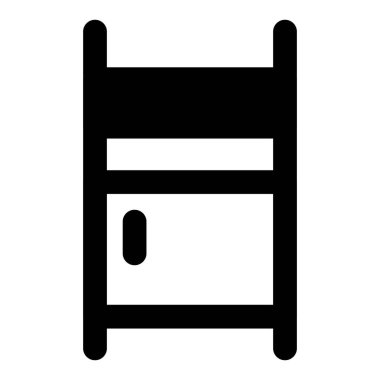 Yatağın yanındaki dolap, küçük depo..