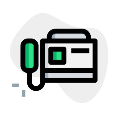 Ofis işi için kullanılan faks makinesi