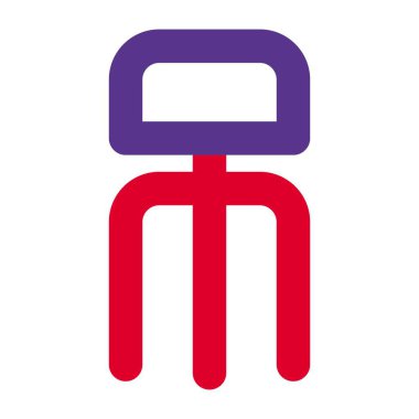 Hastane ziyaretçileri için uzun döner tabure. .