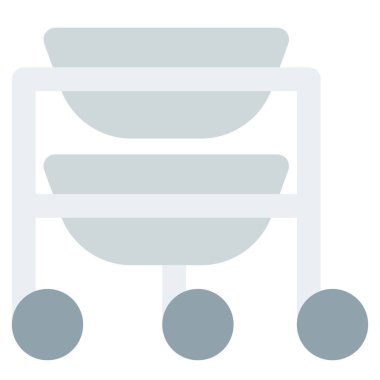 Kullanılan süngerleri tutmak için taşınabilir tekme kovası.