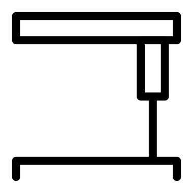 Yemek tepsilerini saklamak için kullanılan yataklı masa..