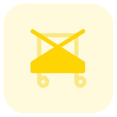 Hastaneler hastaların giysilerini toplamak için keten arabaları kullanırlar..