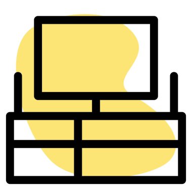 Dekorasyon için lüks televizyon standı.