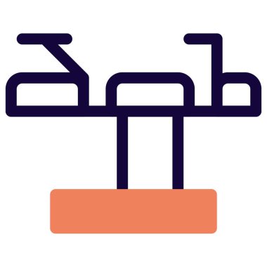 Operasyonda kullanılan ergonomik tablo.