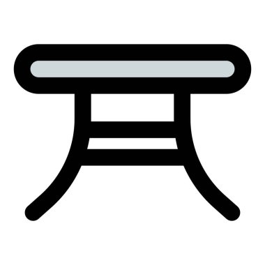 Yaşam alanı için moda tasarım sehpası.