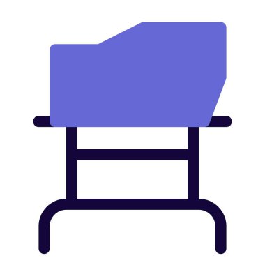 Sabit bacaklı bebek beşiği.