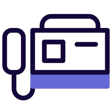 Ofis işi için kullanılan faks makinesi