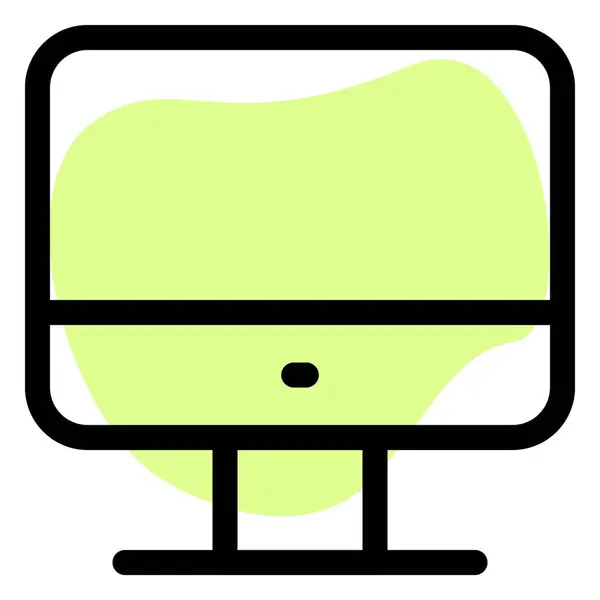Monitor Screen Computer Operations — Stock Vector