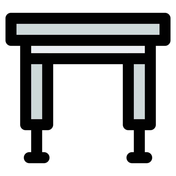 Přenosný Skládací Stůl Pro Zahradu — Stockový vektor
