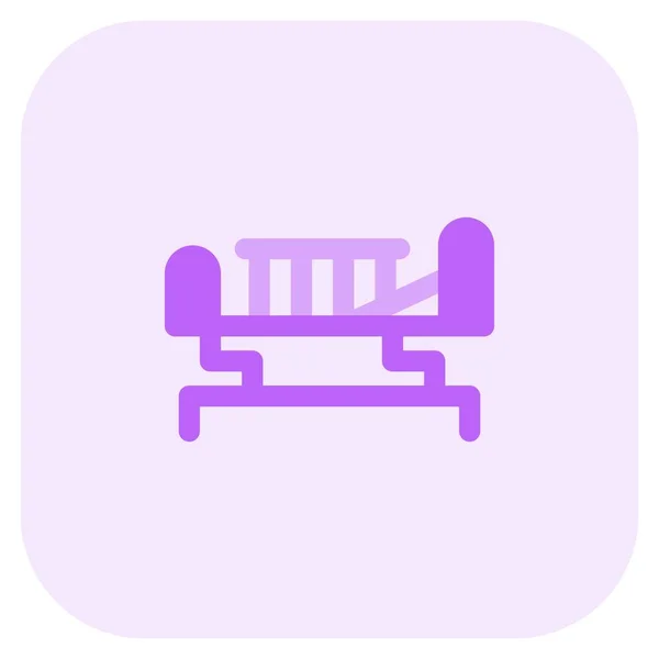 Κρεβάτι Φάουλερ Σχεδιασμένο Για Ανάπαυση Γονάτου Και Πλάτης — Διανυσματικό Αρχείο