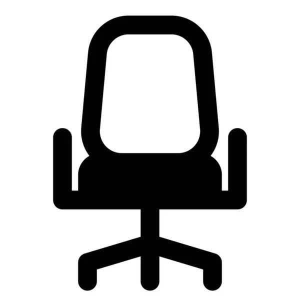 Ampla Cadeira Escritório Volta Para Conforto —  Vetores de Stock