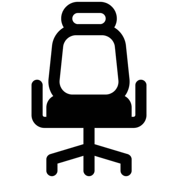 Эргономичное Длинное Офисное Кресло Отдыха — стоковый вектор